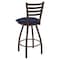 Holland Bar Stool Co 30" Swivel Bar Stool, Brnz Finish, Graph Anchor Seat X410 - alternate 4